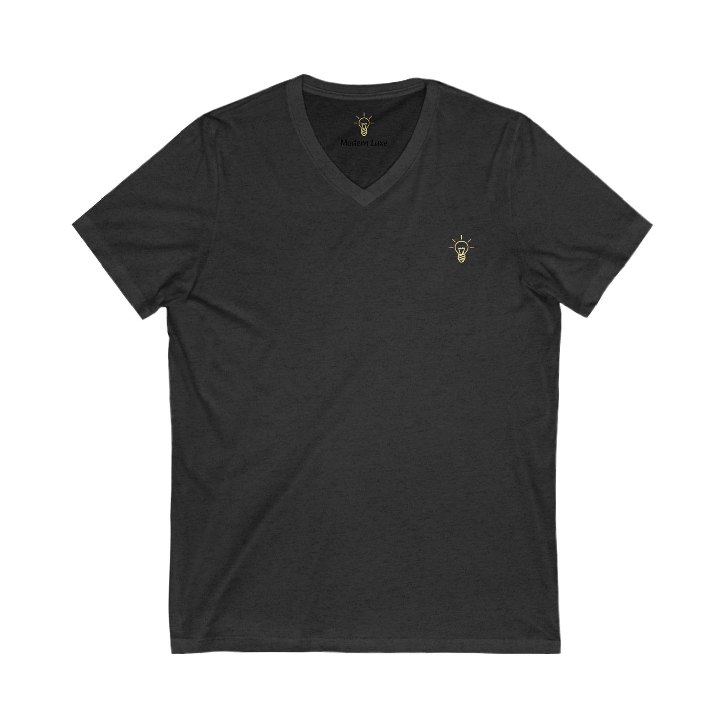 Luxe Logo Short Sleeve V-Neck Tee