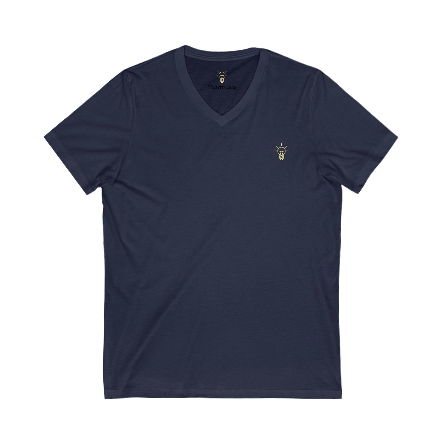 Luxe Logo Short Sleeve V-Neck Tee