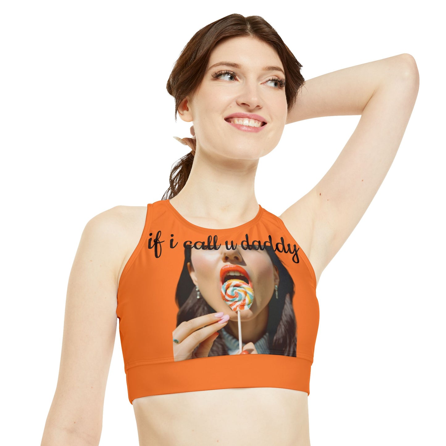 High Neck Crop Bikini Top