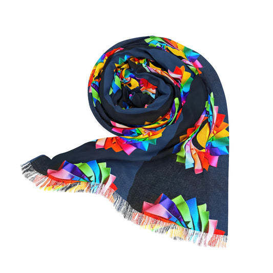 Origami Smiley Scarf